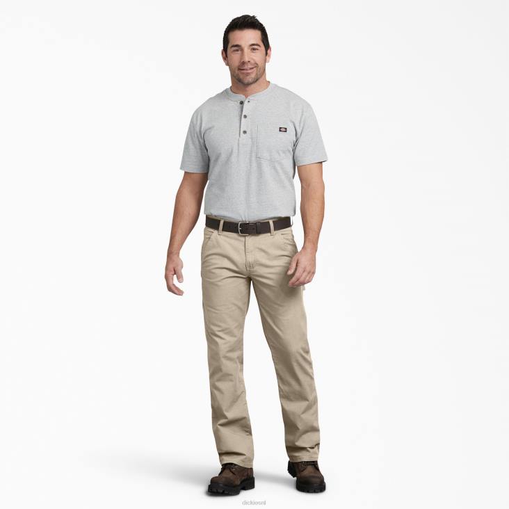 Heren Dickies regular fit ripstop timmermansbroek gespoeld woestijnzand (rds) kleding 6F0X215