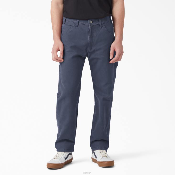 Heren Dickies regular fit stonewashed eend timmermansbroek stonewashed marineblauw (d53) kleding 6F0X249