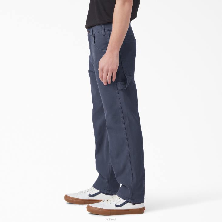 Heren Dickies regular fit stonewashed eend timmermansbroek stonewashed marineblauw (d53) kleding 6F0X249
