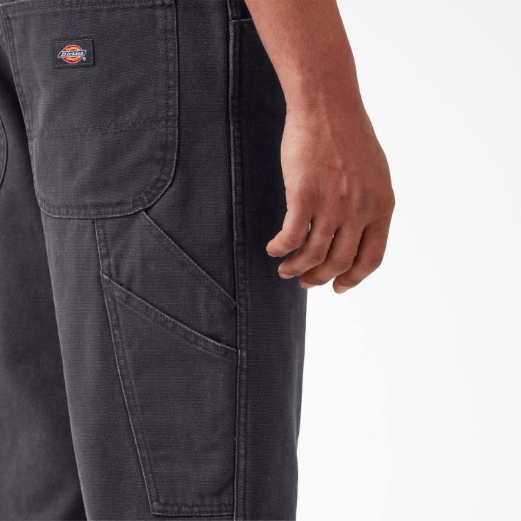 Heren Dickies regular fit stonewashed eend timmermansbroek stonewashed zwart (sbk) kleding 6F0X251
