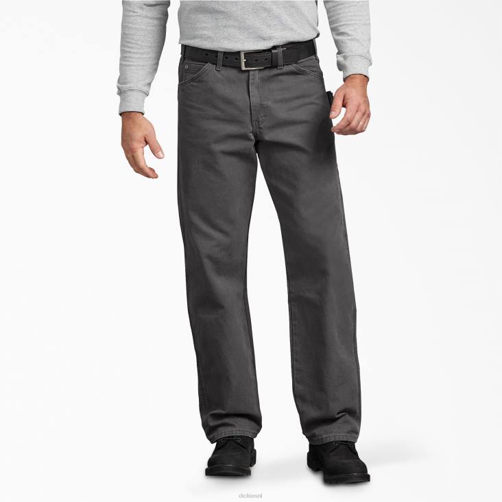 Heren Dickies relaxed fit sanded duck carpenter broek gespoelde lei (rsl) kleding 6F0X145