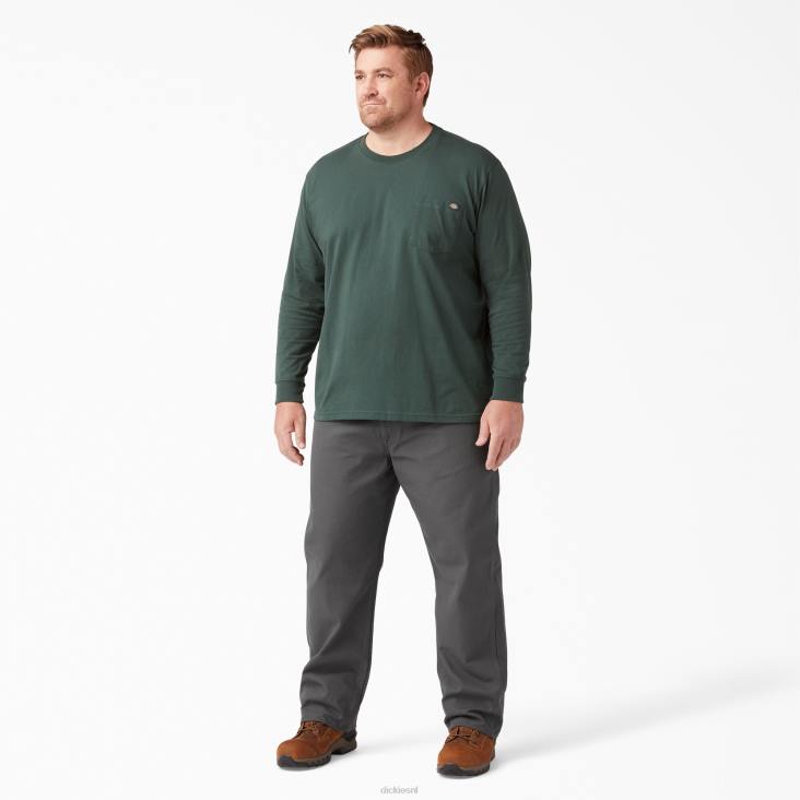 Heren Dickies relaxed fit zwaargewicht eend timmermansbroek gespoelde lei (rsl) kleding 6F0X90