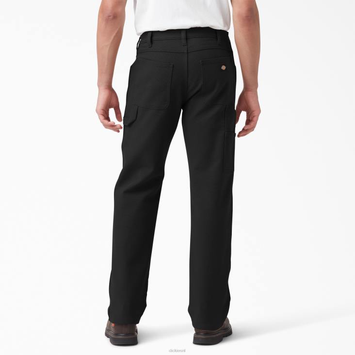 Heren Dickies warme eend utility broek gespoeld zwart (rbk) kleding 6F0X322