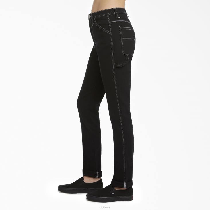 kinderen Dickies junior slim fit timmermansbroek zwart (bk) kleding 6F0X1908