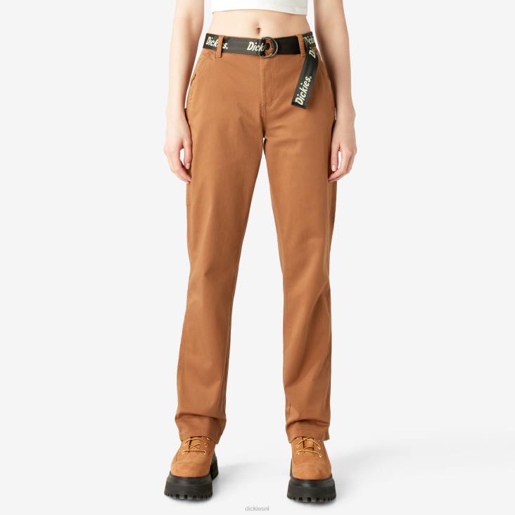 vrouwen Dickies hoog getailleerde timmermansbroek normaal kleding 6F0X1718