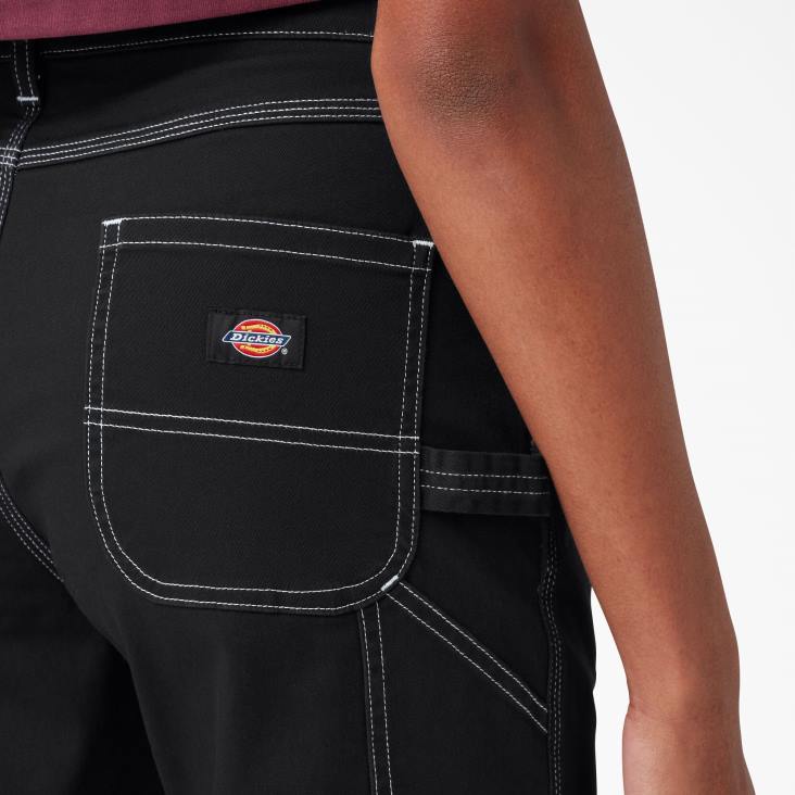 vrouwen Dickies hoog getailleerde timmermansbroek normaal kleding 6F0X1719