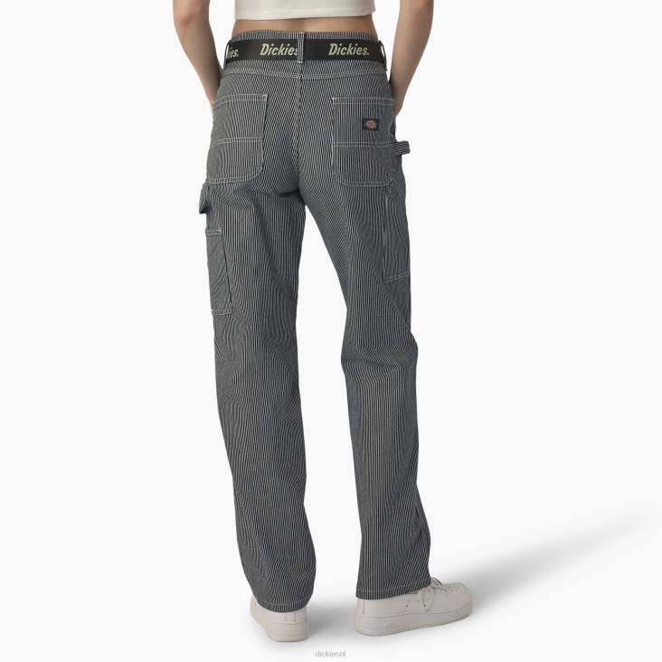 vrouwen Dickies hoog getailleerde timmermansbroek normaal kleding 6F0X1724