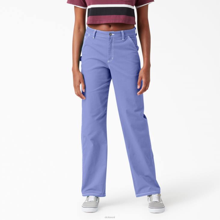 vrouwen Dickies hoog getailleerde timmermansbroek normaal kleding 6F0X1726