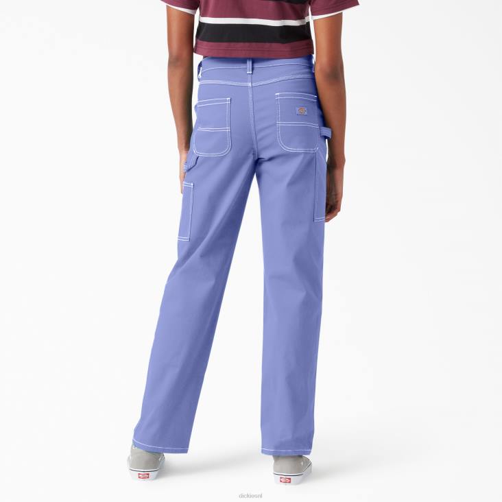 vrouwen Dickies hoog getailleerde timmermansbroek normaal kleding 6F0X1726