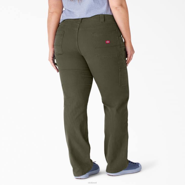 vrouwen Dickies plus timmermansbroek met dubbele voorkant van eend normaal kleding 6F0X1862