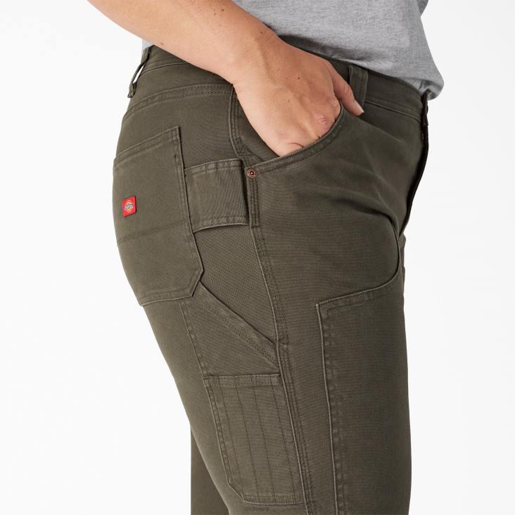vrouwen Dickies plus timmermansbroek met dubbele voorkant van eend normaal kleding 6F0X1862
