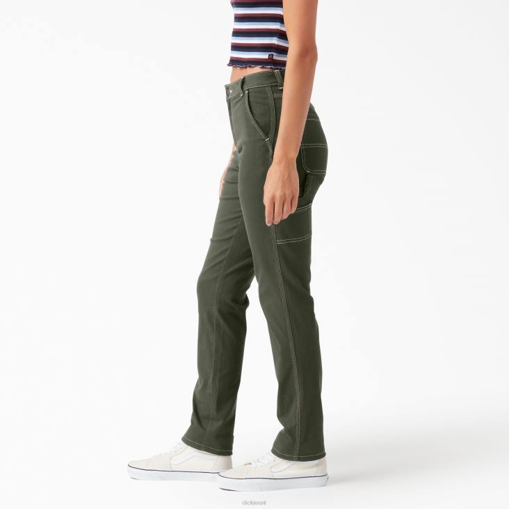 vrouwen Dickies timmermansbroek met rolzoom normaal kleding 6F0X1790