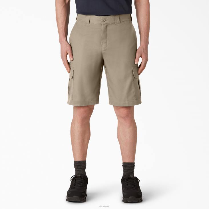 Heren Dickies verkoelende cargoshort met actieve taille 11" woestijnzand (ds) kleding 6F0X369