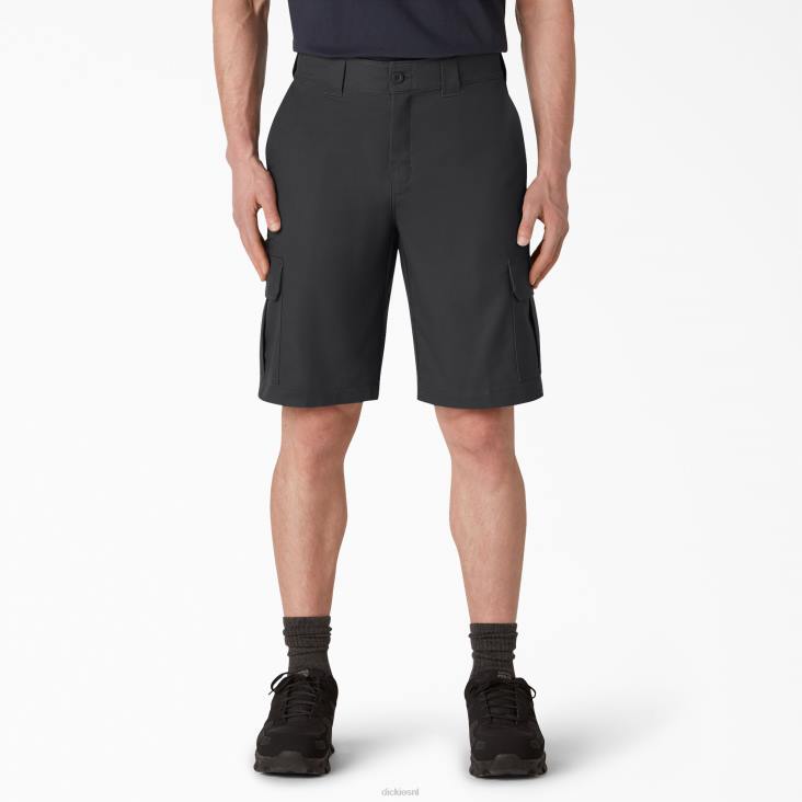Heren Dickies verkoelende cargoshort met actieve taille 11" zwart (bk) kleding 6F0X366