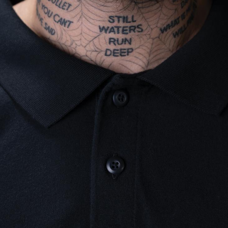 Heren Dickies Ronnie sandoval polo met lange mouwen zwart (kbk) kleding 6F0X879