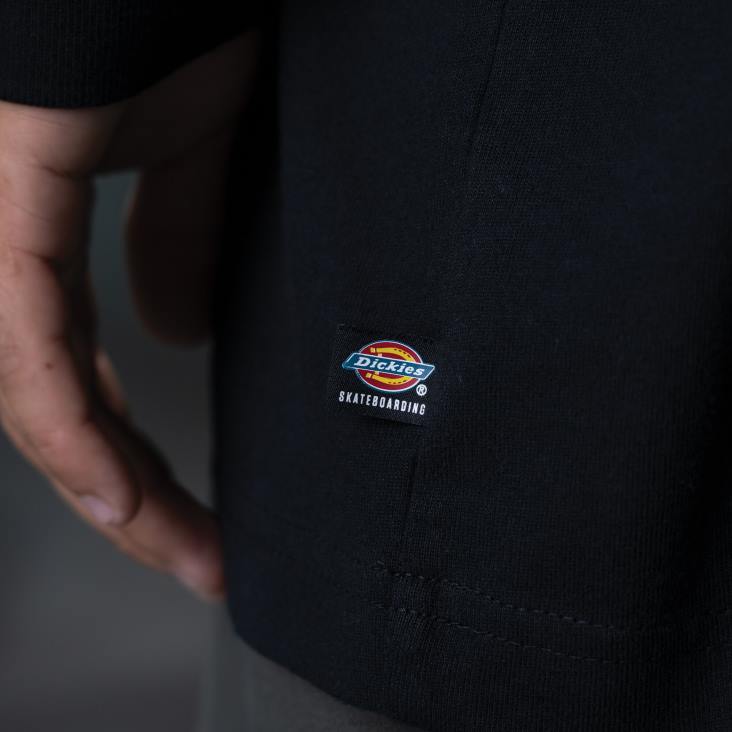 Heren Dickies Ronnie sandoval polo met lange mouwen zwart (kbk) kleding 6F0X879