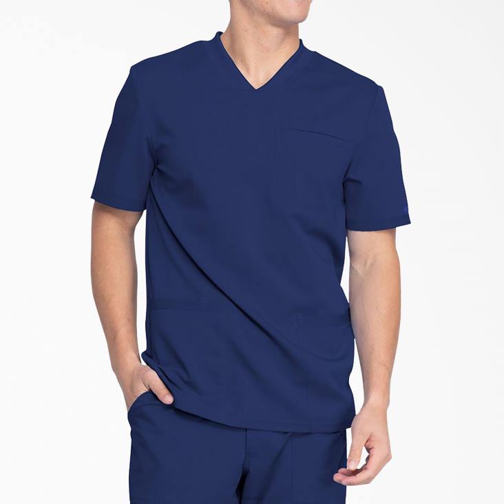 Heren Dickies balance top met V-hals en opgestikte zakken marineblauw (nvy) kleding 6F0X1411