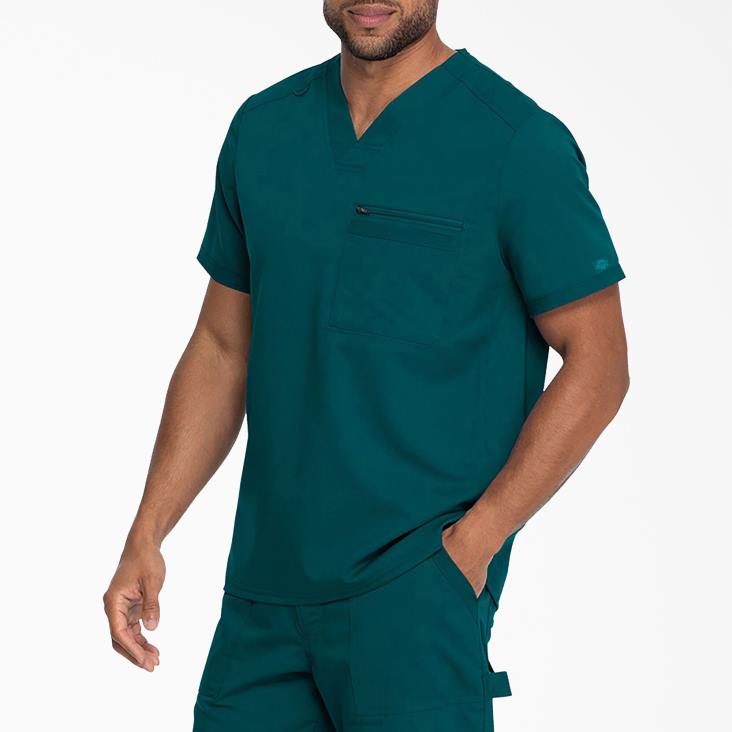 Heren Dickies balance top met v-hals caribisch blauw (crb) kleding 6F0X1363