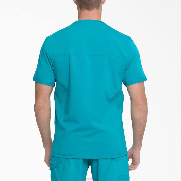 Heren Dickies balance top met v-hals groenblauw (dtl) kleding 6F0X1364