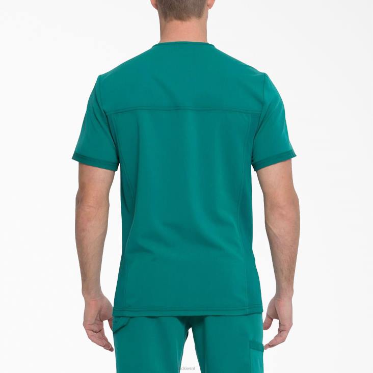 Heren Dickies balance top met v-hals jager groen (htr) kleding 6F0X1365