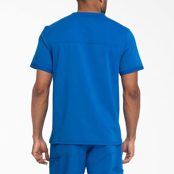 Heren Dickies balance top met v-hals koningsblauw (rb) kleding 6F0X1368