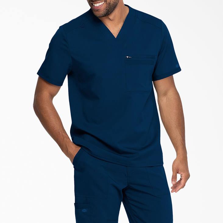 Heren Dickies balance top met v-hals marineblauw (nvy) kleding 6F0X1366