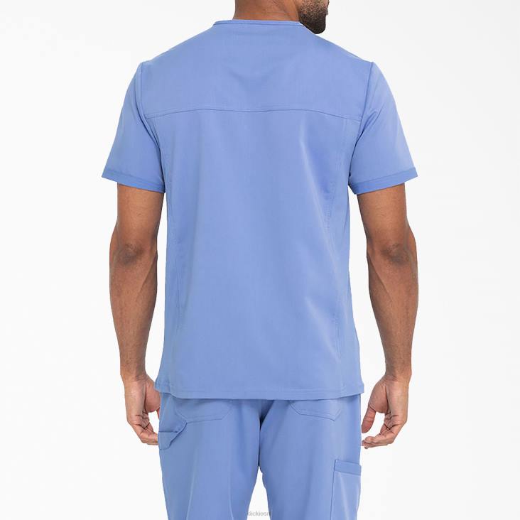 Heren Dickies balance top met v-hals plafond blauw (cbl) kleding 6F0X1362