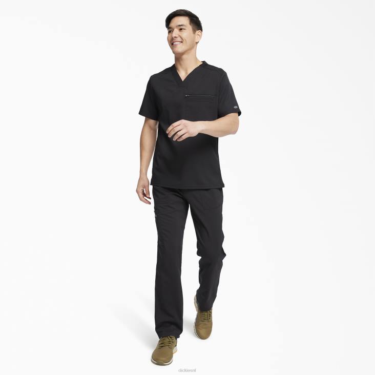 Heren Dickies balance top met v-hals zwart (zwart) kleding 6F0X1361