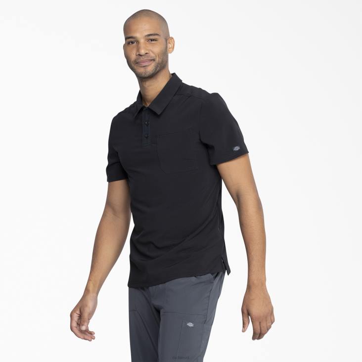 Heren Dickies eds essentials medisch poloshirt zwart (zwart) kleding 6F0X732
