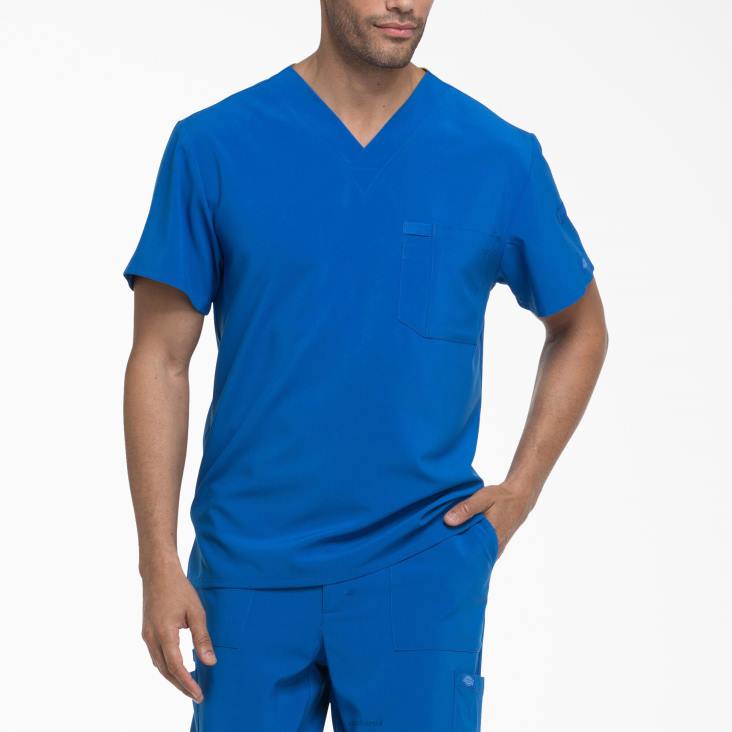 Heren Dickies eds essentials scrub top met v-hals koningsblauw (rb) kleding 6F0X1333