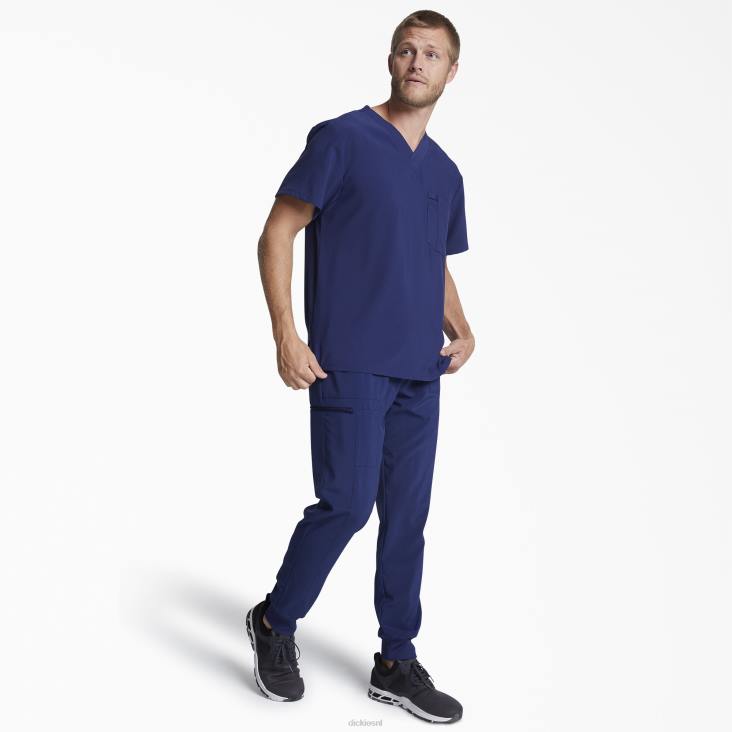 Heren Dickies eds essentials scrub top met v-hals marineblauw (nyps) kleding 6F0X1330