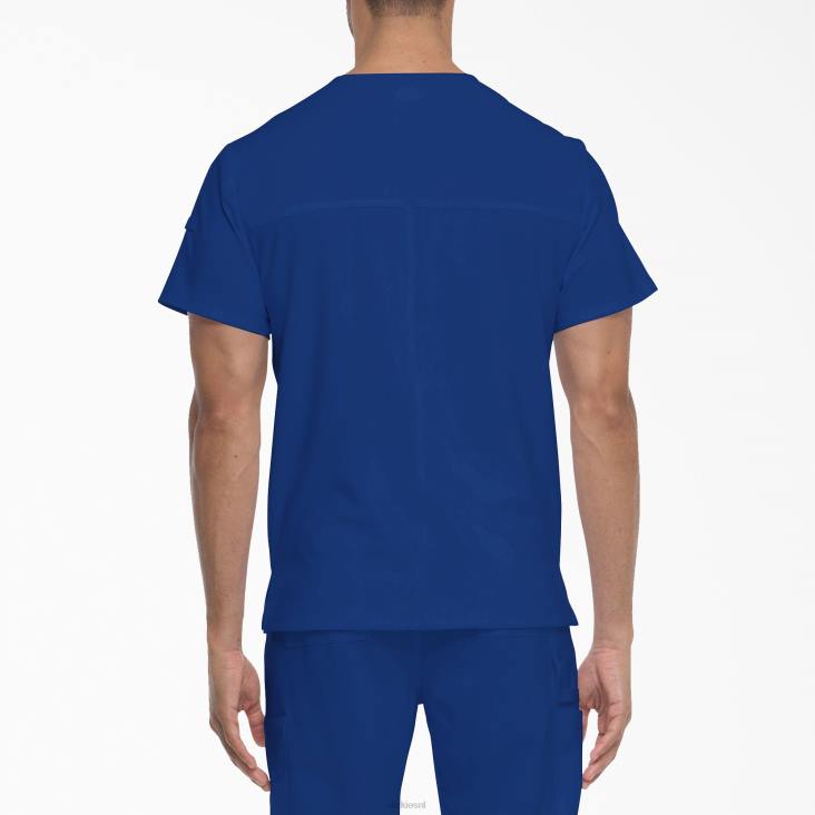 Heren Dickies eds essentials scrub top met v-hals melkwegblauw (gbl) kleding 6F0X1328