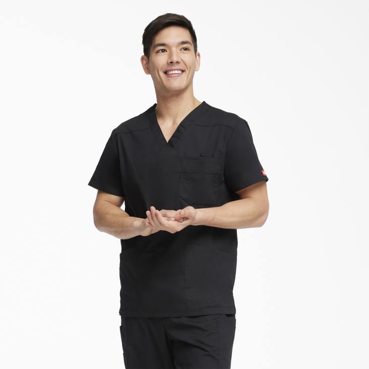 Heren Dickies eds kenmerkende scrubtop met v-hals normaal kleding 6F0X1257
