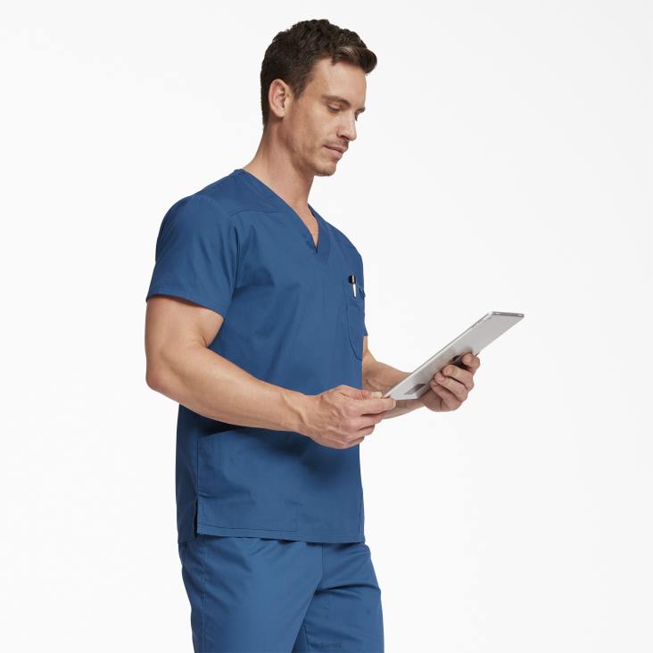 Heren Dickies eds kenmerkende scrubtop met v-hals normaal kleding 6F0X1259