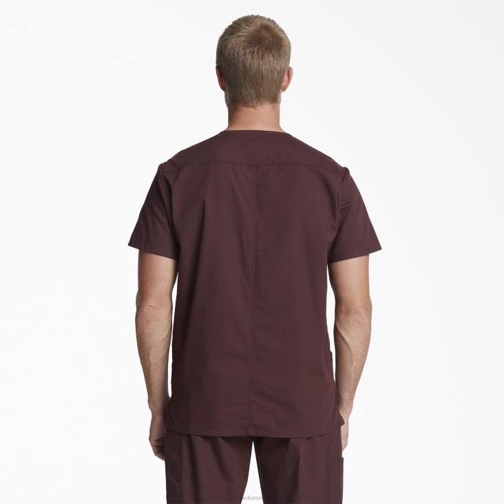Heren Dickies eds kenmerkende scrubtop met v-hals normaal kleding 6F0X1261