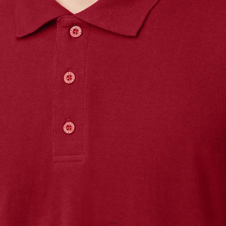 Heren Dickies piqué polo met korte mouwen voor volwassenen engels rood (er) kleding 6F0X663