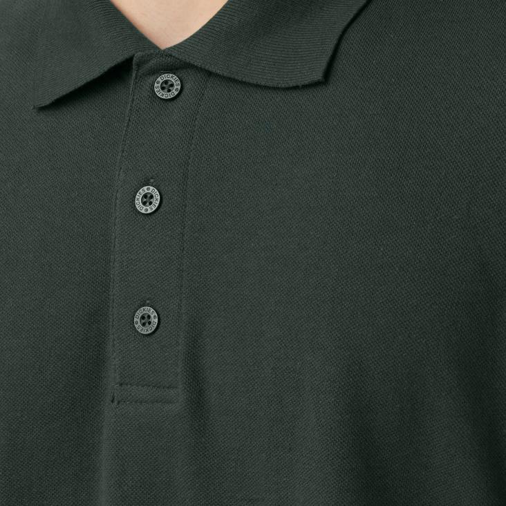 Heren Dickies piqué polo met korte mouwen voor volwassenen jager groen (gh) kleding 6F0X664