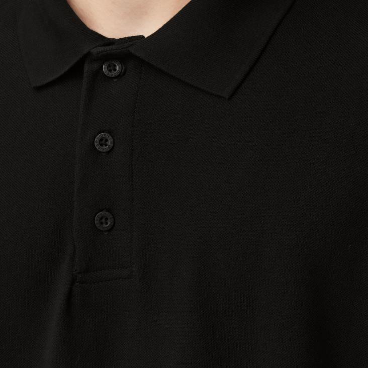 Heren Dickies piqué polo met korte mouwen voor volwassenen zwart (bk) kleding 6F0X660