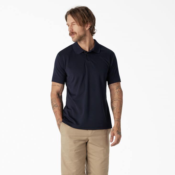 Heren Dickies prestatiepolo met korte mouwen nacht marine (in2) kleding 6F0X671