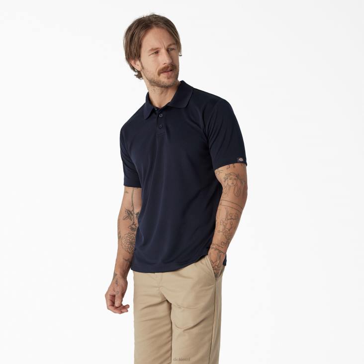 Heren Dickies prestatiepolo met korte mouwen nacht marine (in2) kleding 6F0X671