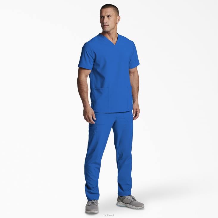 Heren Dickies unisex eds essentials scrub top met v-hals koningsblauw (rb) kleding 6F0X1406