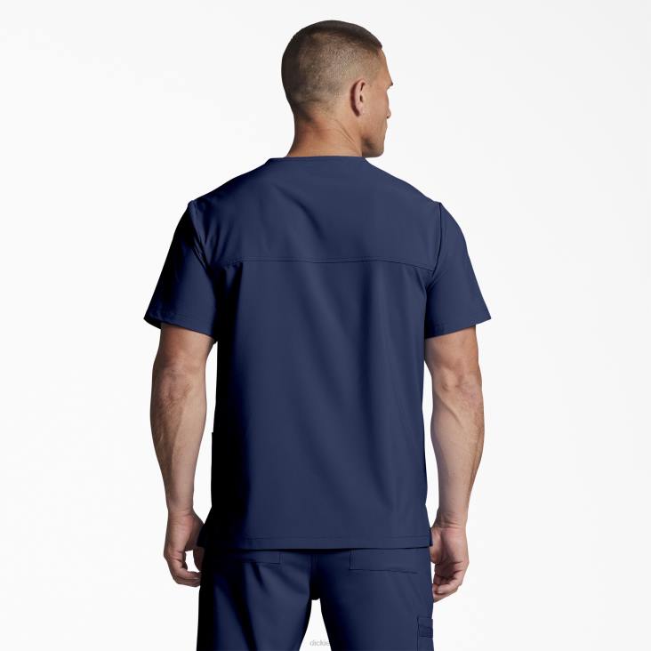 Heren Dickies unisex eds essentials scrub top met v-hals marineblauw (nvy) kleding 6F0X1404