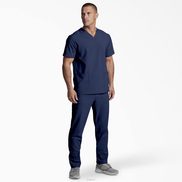Heren Dickies unisex eds essentials scrub top met v-hals marineblauw (nvy) kleding 6F0X1404