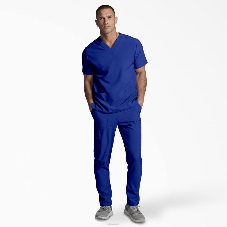 Heren Dickies unisex eds essentials scrub top met v-hals melkwegblauw (gbl) kleding 6F0X1402