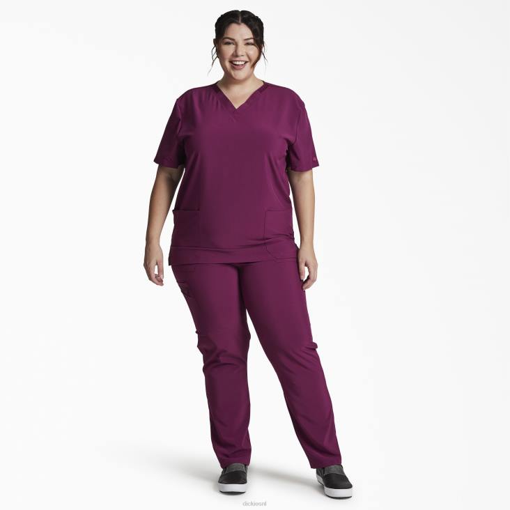 Heren Dickies unisex eds essentials scrub top met v-hals wijn (winnen) kleding 6F0X1407