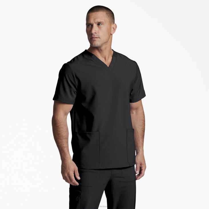 Heren Dickies unisex eds essentials scrub top met v-hals zwart (zwart) kleding 6F0X1400