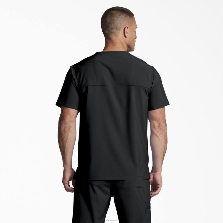Heren Dickies unisex eds essentials scrub top met v-hals zwart (zwart) kleding 6F0X1400