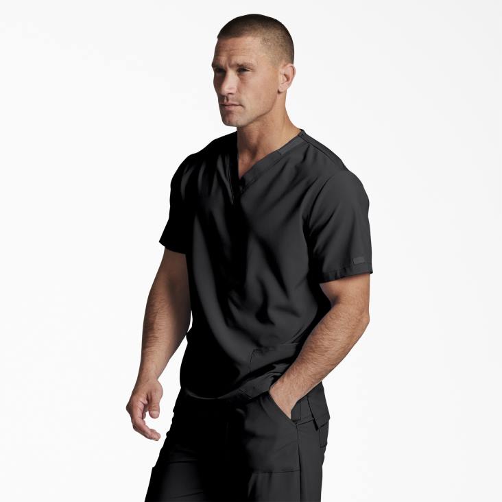 Heren Dickies unisex eds essentials scrub top met v-hals zwart (zwart) kleding 6F0X1400