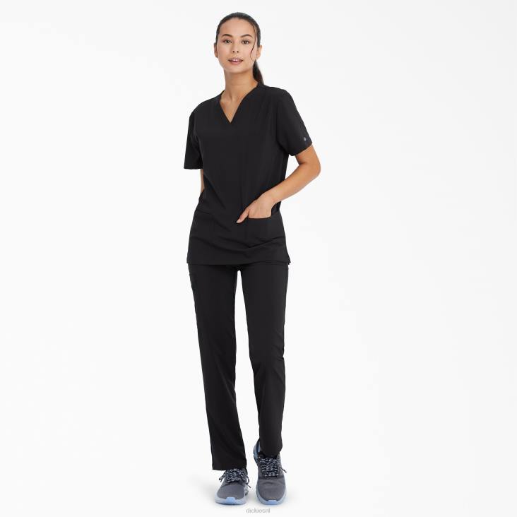 Heren Dickies unisex eds essentials scrub top met v-hals zwart (zwart) kleding 6F0X1400