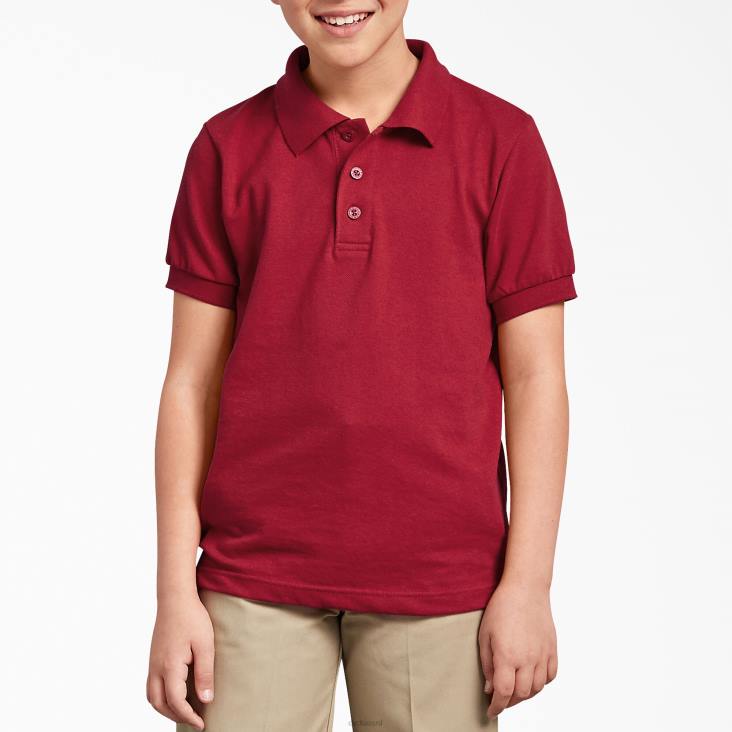kinderen Dickies piqué polo met korte mouwen engels rood (er) kleding 6F0X2674
